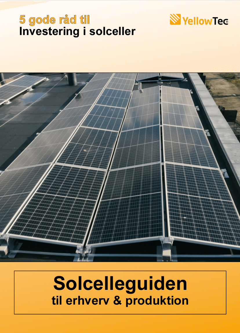Solceller til erhverv og produktion billede til datablad